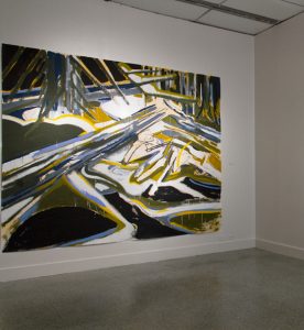Selected Exhibition and Installation views 19 Climber (2012)
240 x 290 cm (94 1/2 × 114 1/4 in.)
Charcoal and vinyl on paper by Michael Markwick