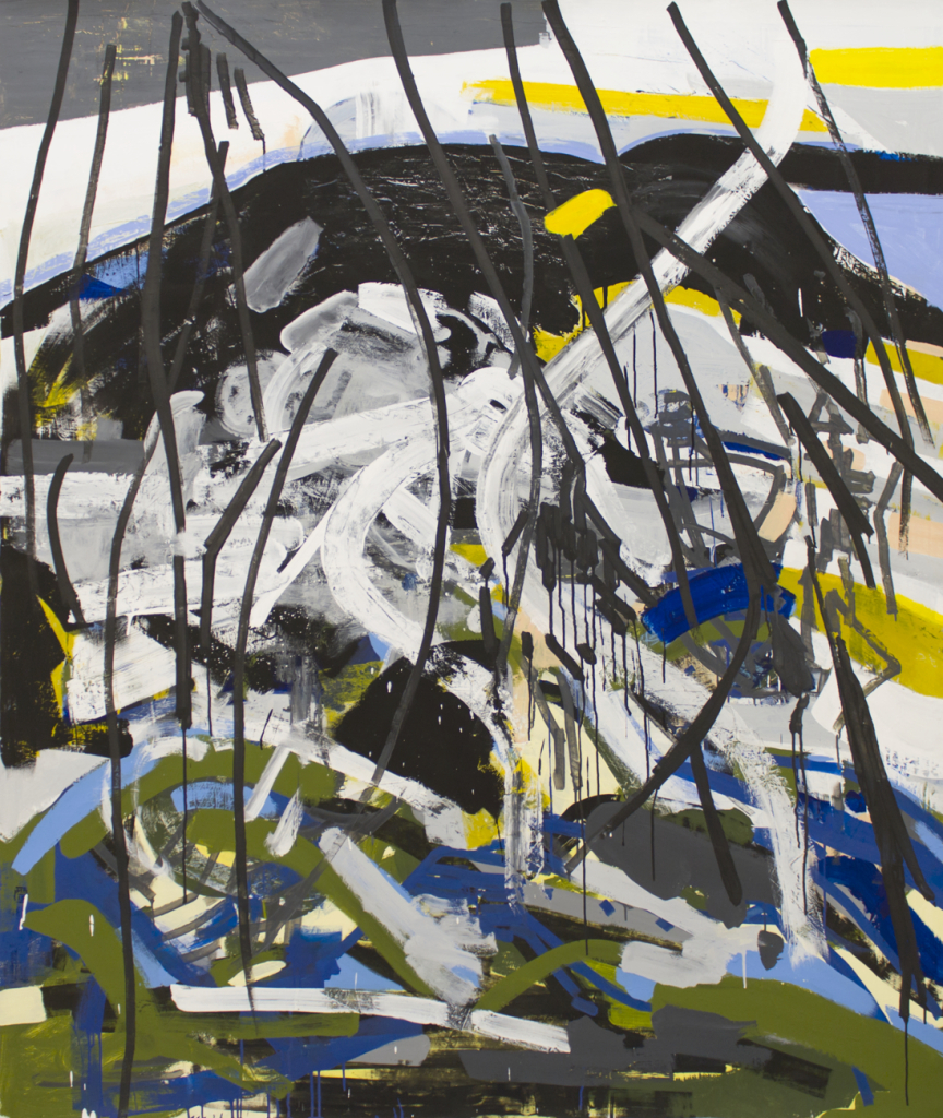 New songs to learn and sing (2013)
180 x 150 cm (70 3/4 x 59 in.)
Vinyl paint on paper