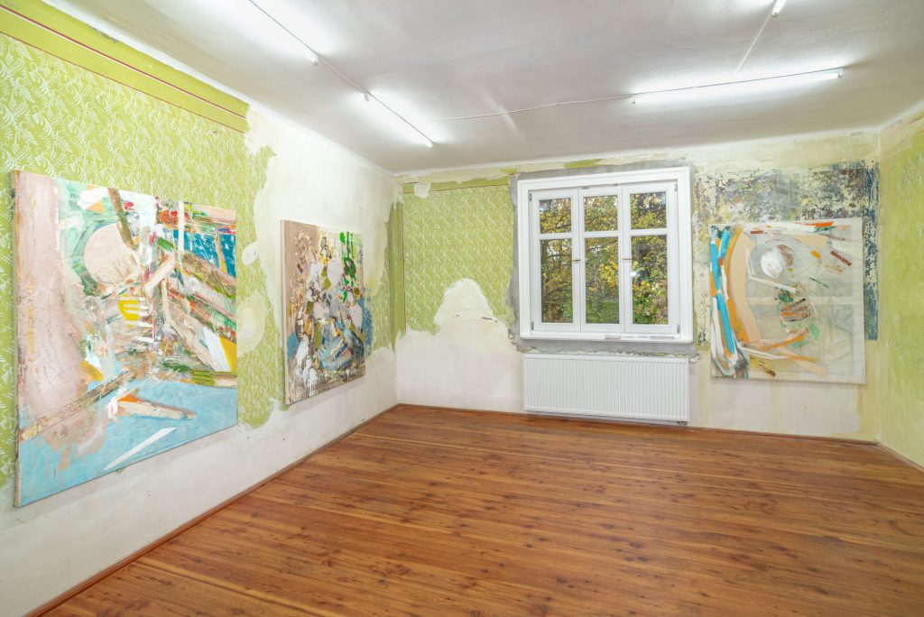 Solo exhibition “Mum, do caterpillars go to heaven?” by Michael Markwick at C U at Sadka, Kraków, Poland. 2025. Photo credit: Andrzej Frydrych. Solo exhibition “Mum, do caterpillars go to heaven?” by Michael Markwick at C U at Sadka, Kraków, Poland. 2025. Photo credit: Andrzej Frydrych.