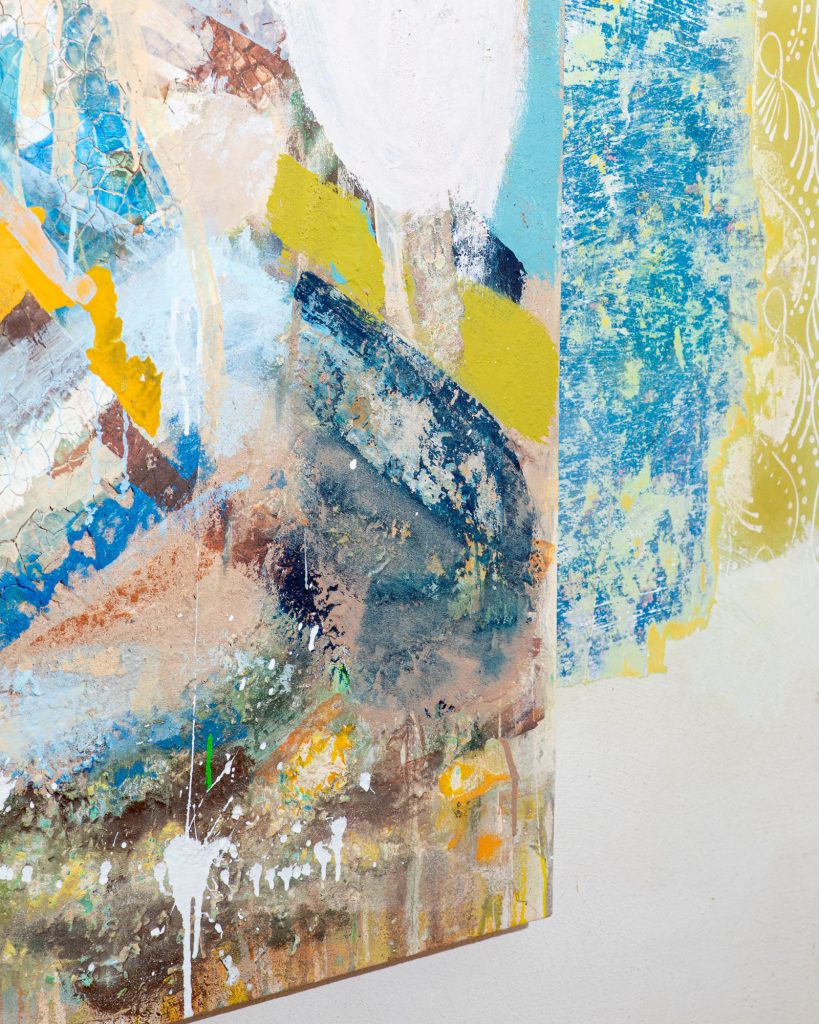 Installation detail Detail from Solo exhibition “Mum, do caterpillars go to heaven?” by Michael Markwick at C U at Sadka, Kraków, Poland. 2025. Photo credit: Andrzej Frydrych.